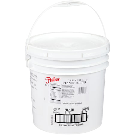 Fisher 35lbs Pail Fisher Chunky Peanut Butter 01777